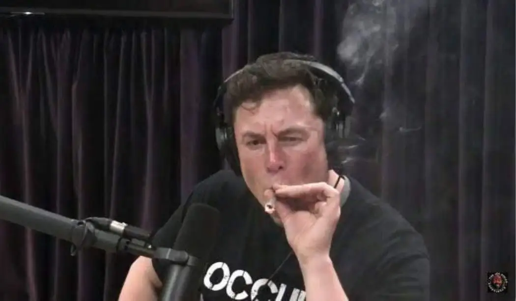 Elon-Musk smoking